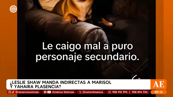 Leslie Shaw reacciona a lanzamiento musical de Yahaira y Marisol / Captura Leslie Shaw reacciona a lanzamiento musical de Yahaira y Marisol / Captura