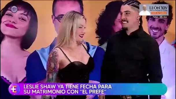 Leslie Shaw da pistas sobre fecha de su boda con El Prefe/ América TV Leslie Shaw da pistas sobre fecha de su boda con El Prefe/ América TV