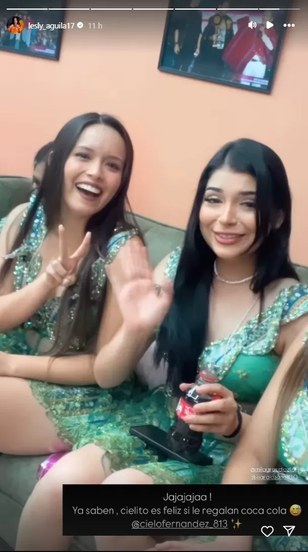 Cielo Fernández se convirtió en la protagonista de divertido momento. Foto: Instagram