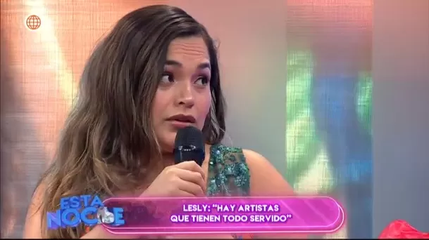 Lesly Águila fue consultada sobre recientes polémicas en el mundo de la cumbia. Foto: América TV