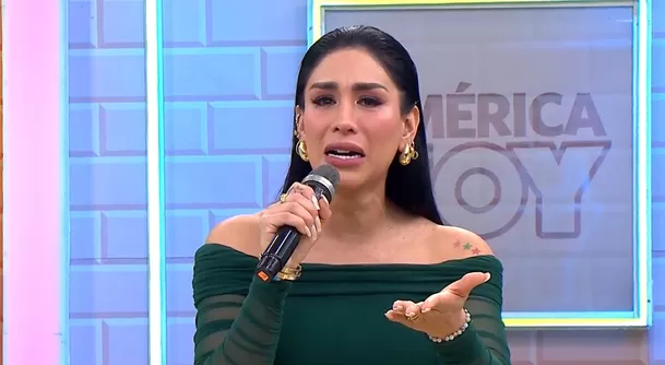 Leysi Suárez lloró al exponer su versión del altercado con Karen Bustamante/Foto: América Hoy