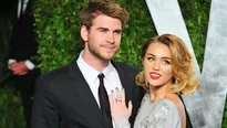 Liam Hemsworth y Miley Cyrus. Foto: AFP