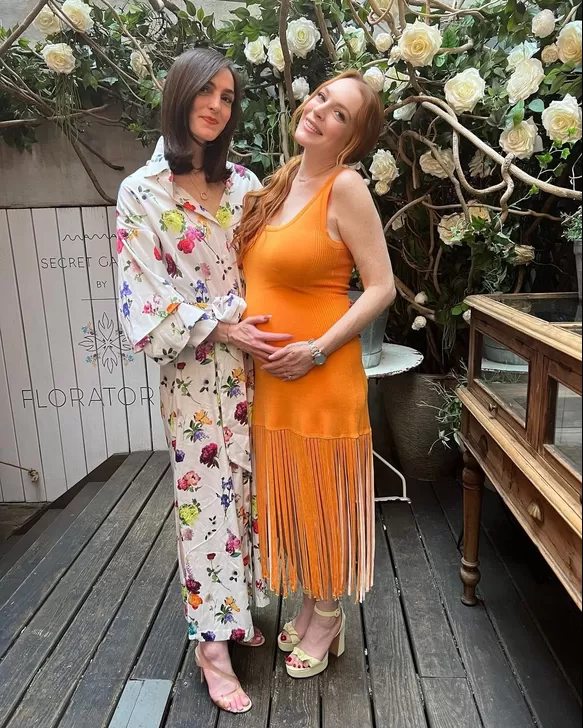 Lindsay Lohan: Difunden nuevas imágenes del baby shower de la actriz en Dubai