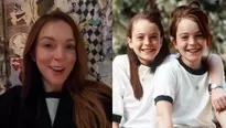 Lindsay Lohan recrea escena de 'Juego de gemelas'