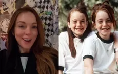 Lindsay Lohan recreó escena de ‘Juego de gemelas’ tras 24 años de su estreno - Noticias de gemelos