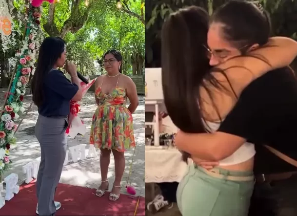 Lis Padilla y Tania Pinedo volvieron a acaparar miradas en redes sociales tras dedicarse un claro “te amo”. Foto: TikTok