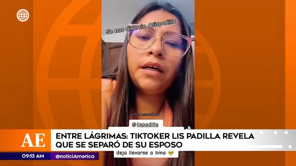 Lis Padilla anunció entre lágrimas el fin de su relación / TikTok