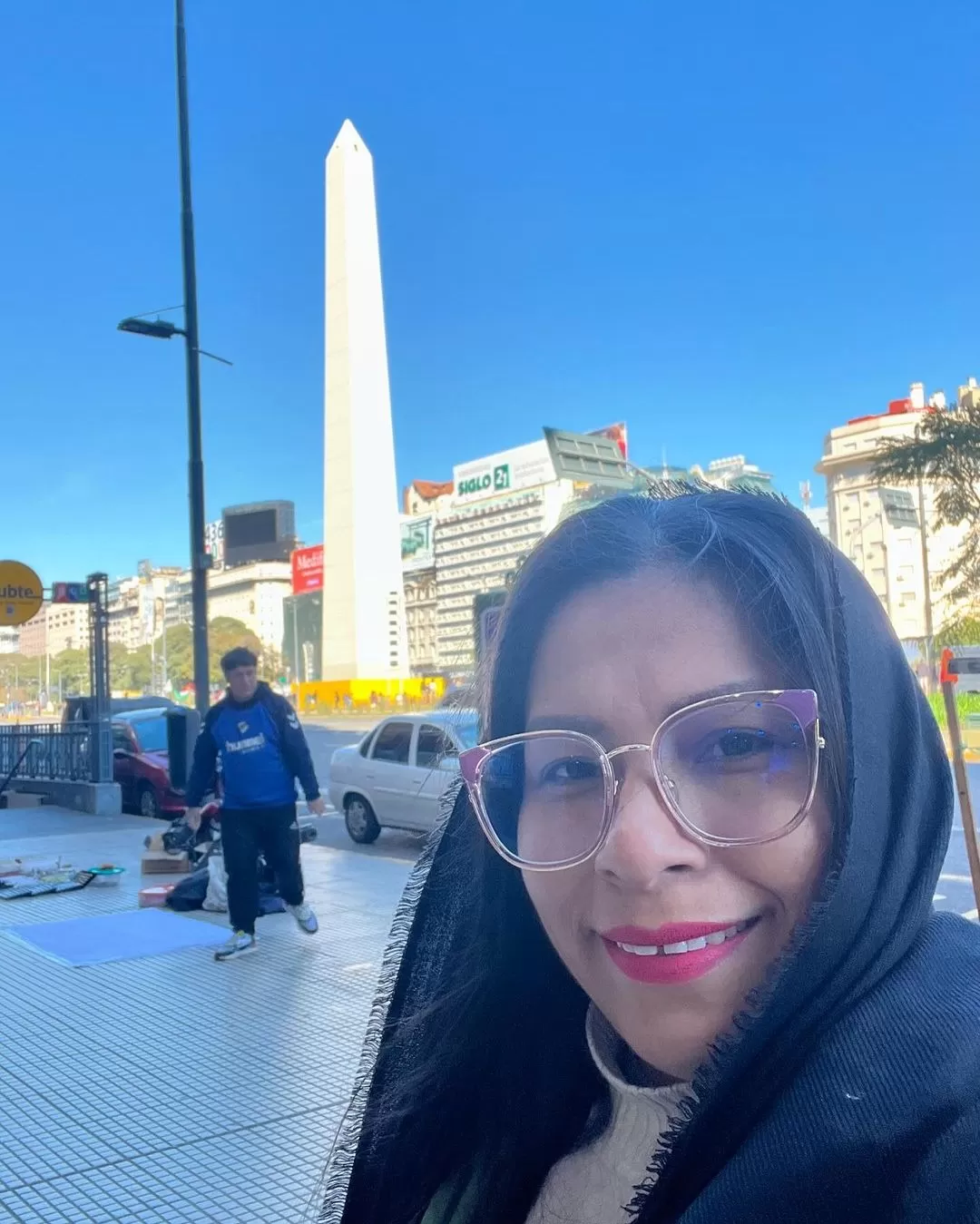 Lis Padilla llegó el sábado a Argentina / Instagram