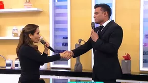 Lizbeth Cueva se reencontró con Christian Domínguez. Fuente: AméricaTV