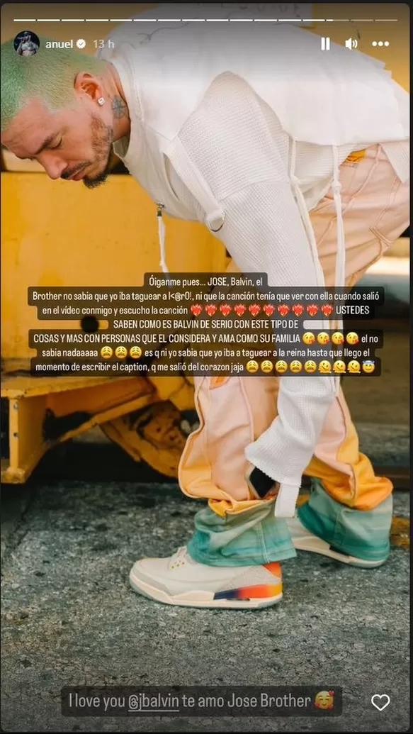 ¡Lo defiende! Anuel AA aclaró que J Balvin no sabía que le dedicaría canción a Karol G