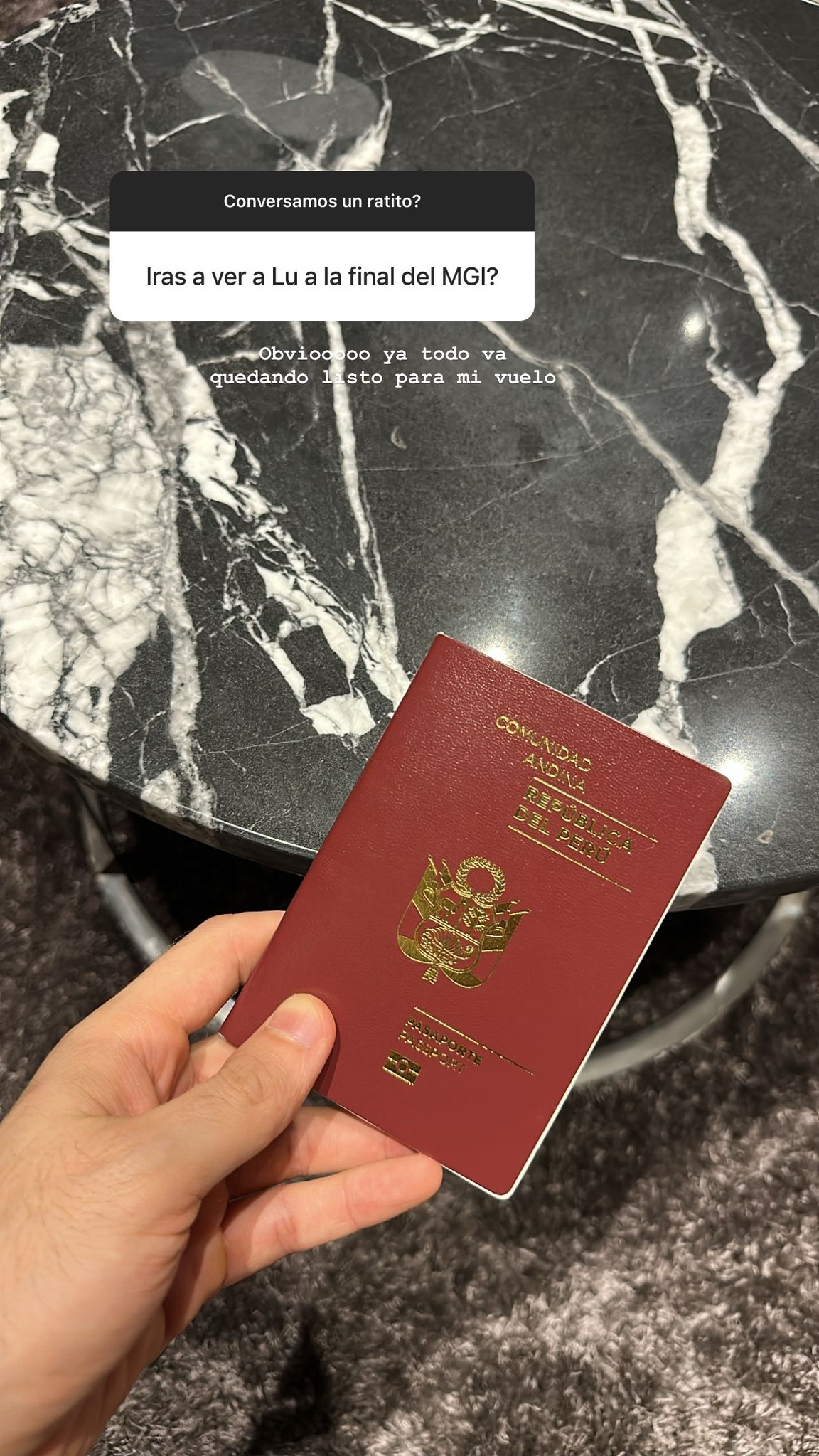 Patricio Parodi viajará a Vietnam para ver a Luciana Fuster. Foto: Instagram 