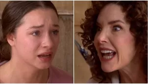 Lorena se descontroló y enfureció al saber que Valentino engañó a Maripaz. Fuente: AméricaTV