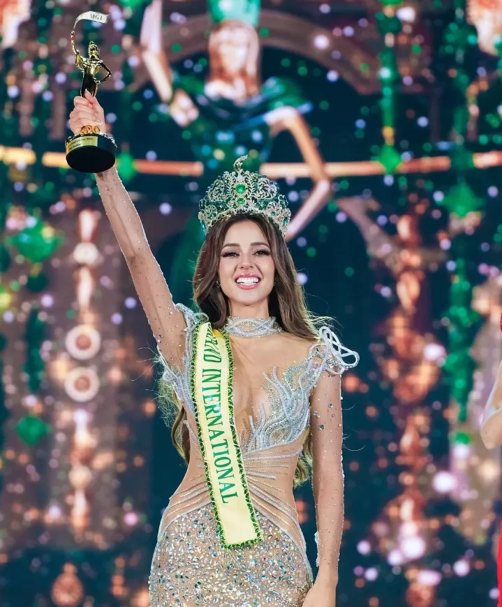 Luciana Fuster se coronó como la nueva 'Miss Grand International 2023'. Foto: Instagram