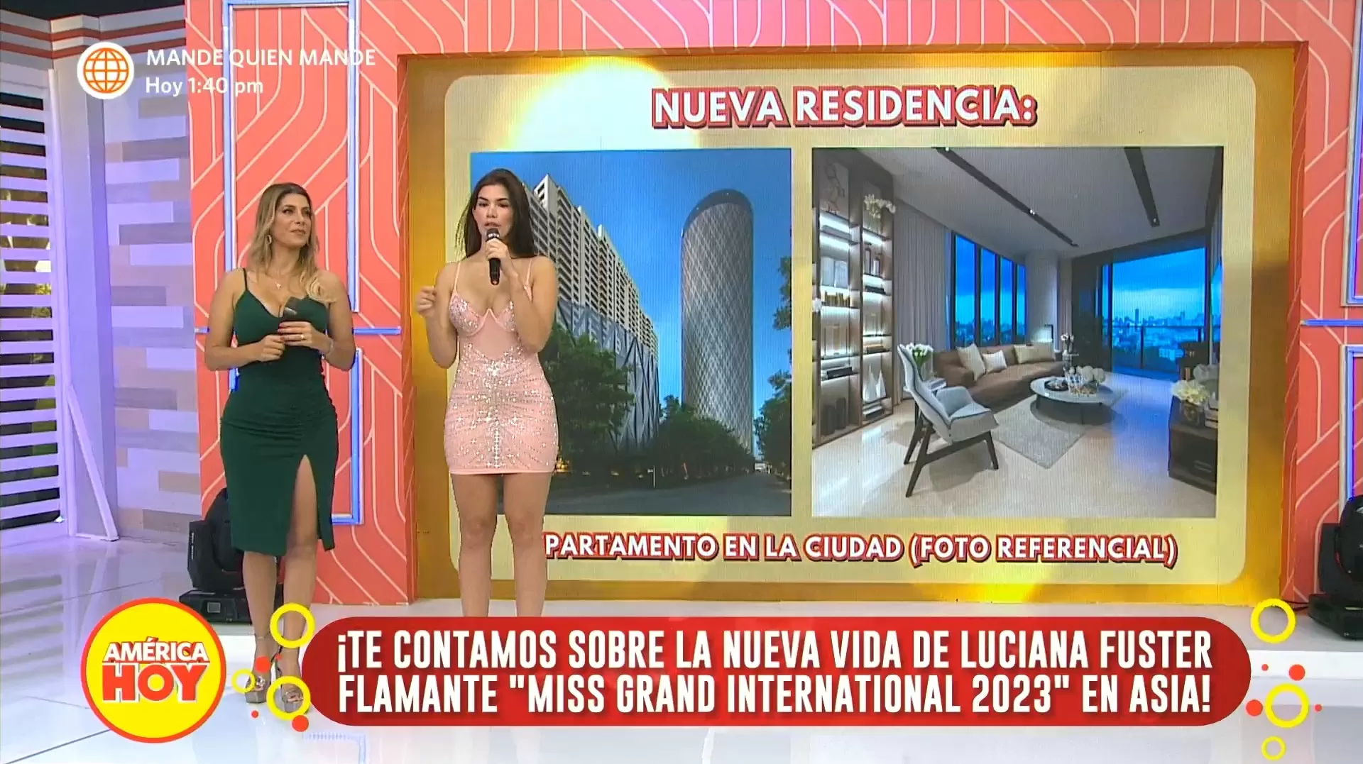 Luciana Fuster vivirá en Tailandia tras ganar el 'Miss Grand International 2023'. Foto: 'América Hoy'