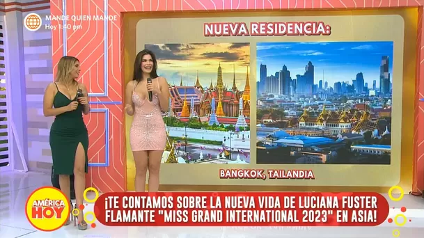 Luciana Fuster vivirá en Tailandia tras ganar el 'Miss Grand International 2023'. Foto: 'América Hoy'