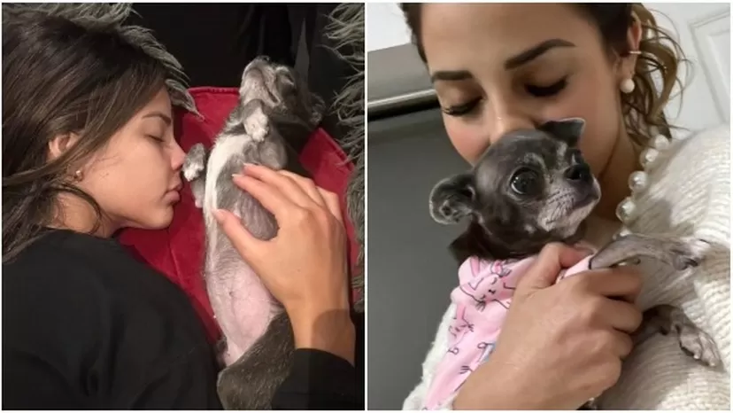 Luciana Fuster destrozada tras recordar a su mascota a un mes de su muerte