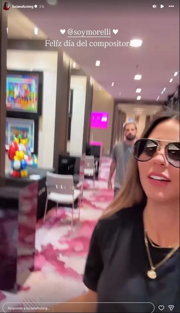 Luciana Fuster conmovió a Juan Morelli al felicitarlo por el Día del Compositor / Instagram