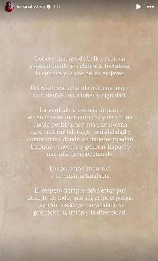 Luciana Fuster mostró su apoyo a Miss México tras maltrato de Nawat Itsaragrisil / Instagram Luciana Fuster mostró su apoyo a Miss México tras maltrato de Nawat Itsaragrisil / Instagram