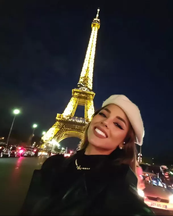 Luciana Fuster aprovechó su llegada a Francia para hacer turismo/Foto: Instagram