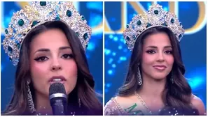 Luciana Fuster llegó al set de EEG como Miss Grand Perú 2023. Fuente: AméricaTV