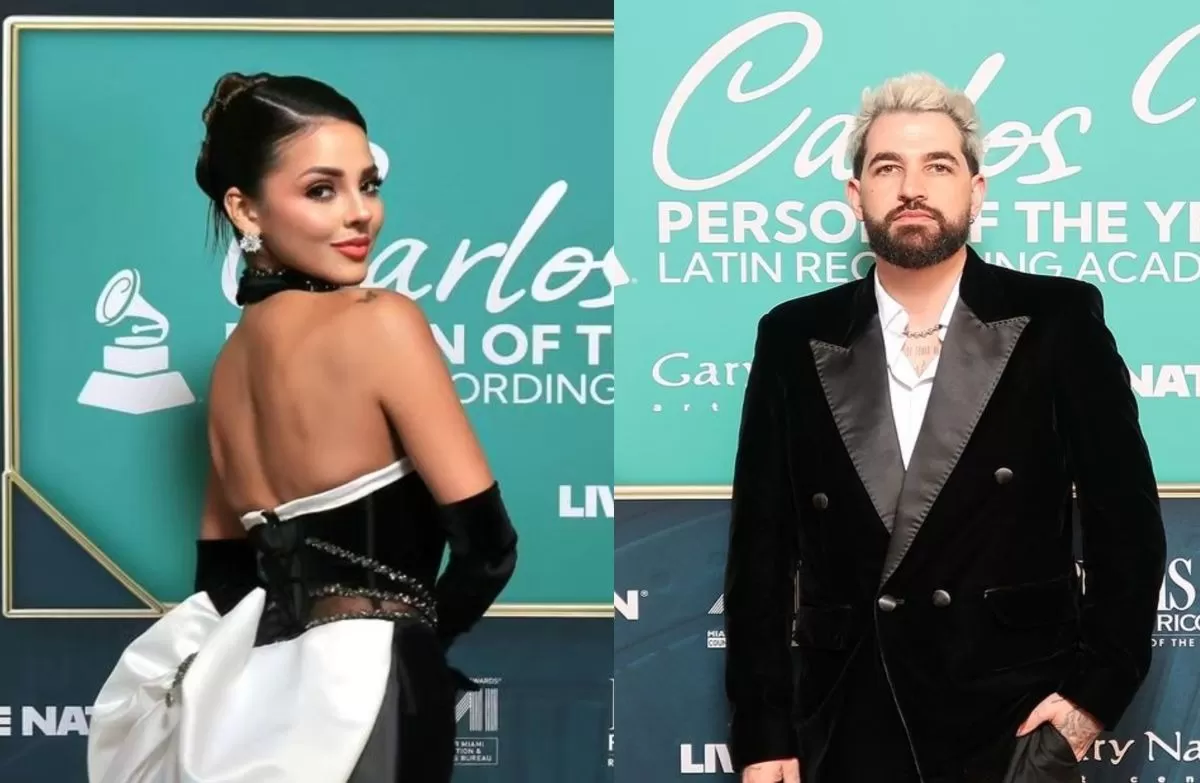 Luciana Fuster y Juan Morelli llegaron juntos a los Latin Grammy 2024 / Instagram