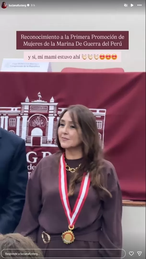 Luciana Fuster orgullosa por reconocimiento de su mamá / IG: lucianafusterg Luciana Fuster orgullosa por reconocimiento de su mamá / IG: lucianafusterg