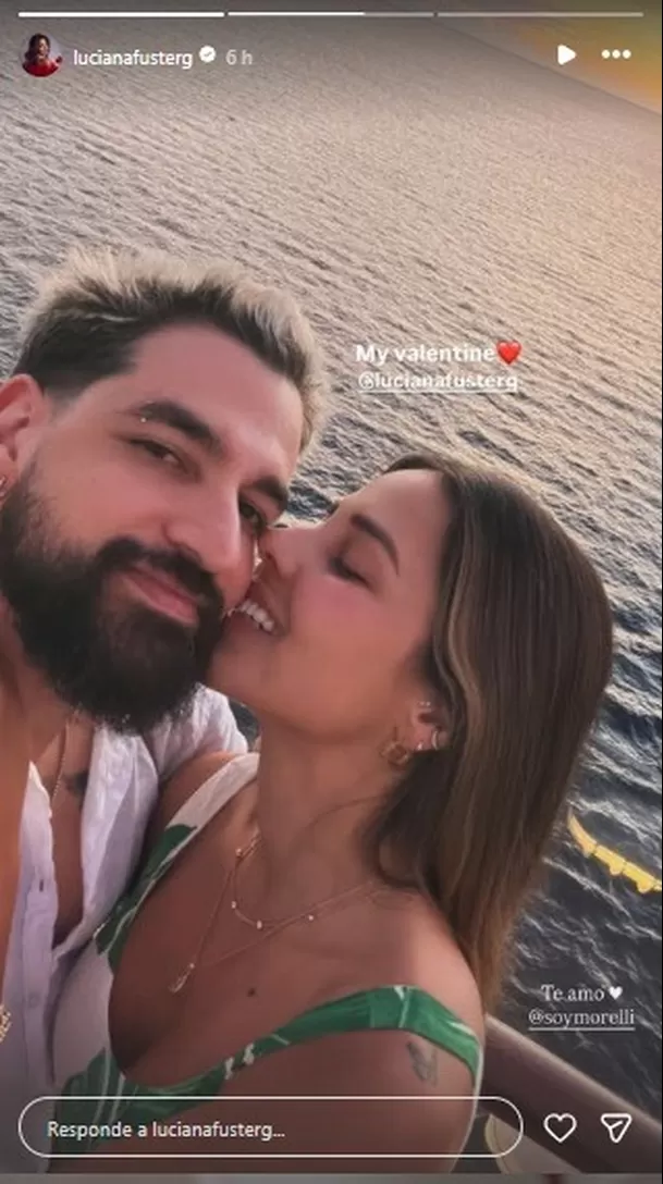 Luciana Fuster y Juan Morelli celebrando San Valentín / instagram Luciana Fuster y Juan Morelli celebrando San Valentín / instagram