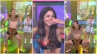 Luciana Fuster se tapó el rostro tras a ver a Patricio Parodi bailando toada