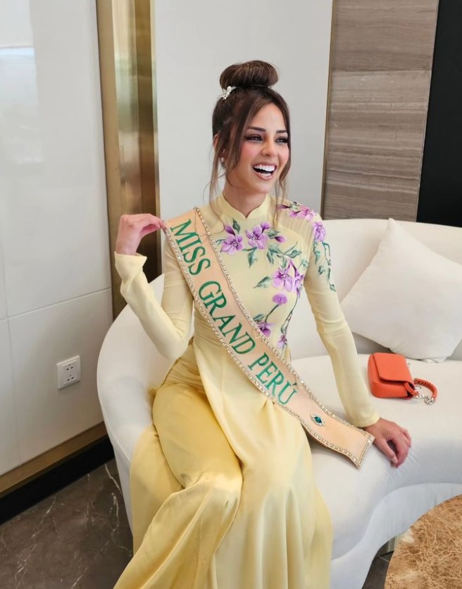 Luciana Fuster y su participación en el Miss Grand International en Vietnam. Foto: Instagram