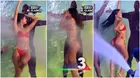 Luciana Fuster sorprendió con sensual baño en la ducha