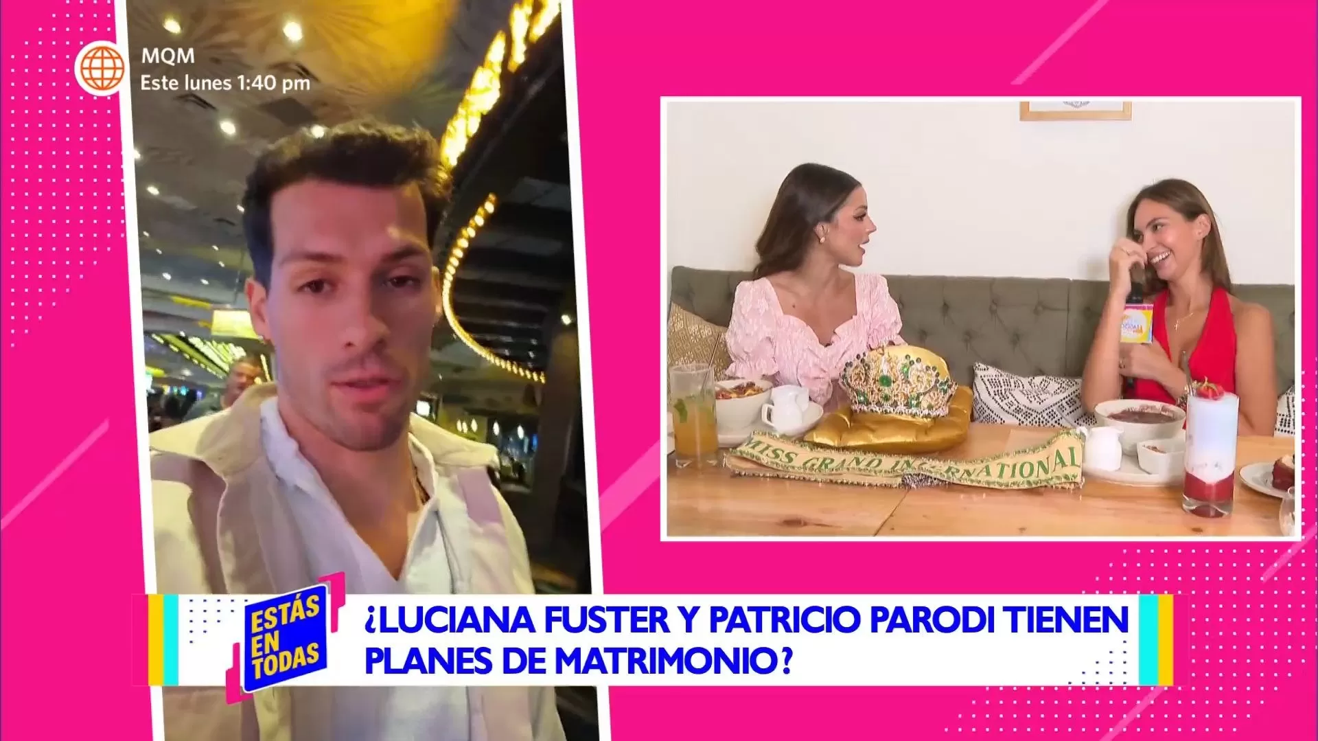 Natalie Vértiz le consultó entre risas a Luciana Fuster sobre los brackets de Patricio Parodi / Estás en Todas