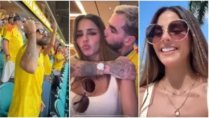 Luciana Fuster llora de emoción al asistir con Juan Morelli a su primer Mundial / IG:lucianafusterg