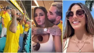 Luciana Fuster llora de emoción al asistir con Juan Morelli a su primer Mundial / IG:lucianafusterg