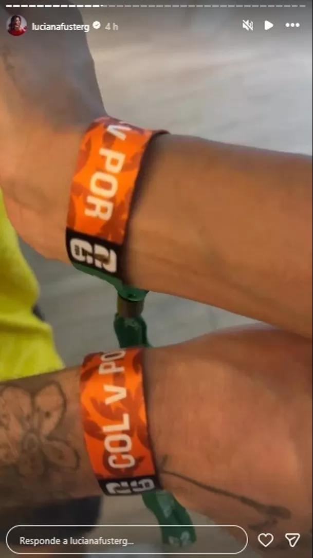 Luciana Fuster asistió a un partido del Mundial con Juan Morelli  / IG:lucianafusterg