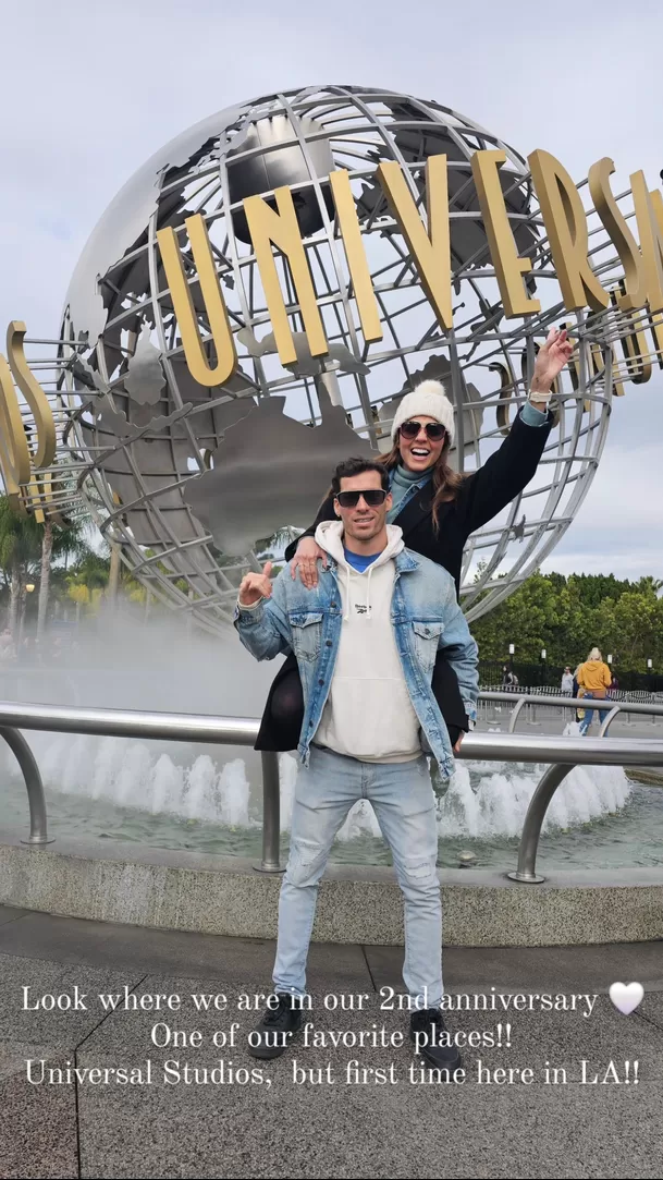 Patricio Parodi y Luciana Fuster celebraron aniversario en Los Ángeles. Fuente: Instagram