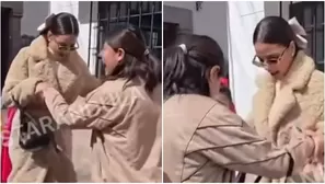 Luciana Fuster sorprendió al zapatear con sus fans en Cusco. Fuente: Instarandula