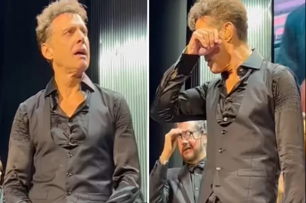 Luis Miguel rompió en llanto tras ser ovacionado de pie por el público en Chile/ Foto: 24 Horas Luis Miguel rompió en llanto tras ser ovacionado de pie por el público en Chile/ Foto: 24 Horas