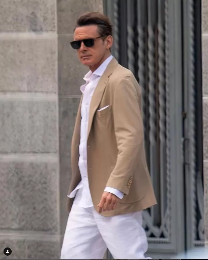 Luis Miguel saliendo de exclusiva clínica capilar en Madrid/ Foto: IG luismigueldeluxe