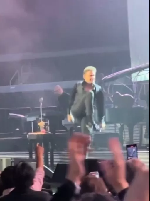 Así fue la caída de Luis Miguel durante concierto en México/Foto: Instagram