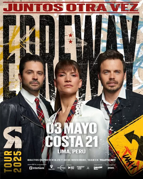 Erreway estará en Lima en mayo de 2025 / Masterlive 