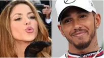 Shakira habría presumido regalo de Lewis Hamilton en el GP de España. Fuente: AFP/Instagram/LewisHamilton