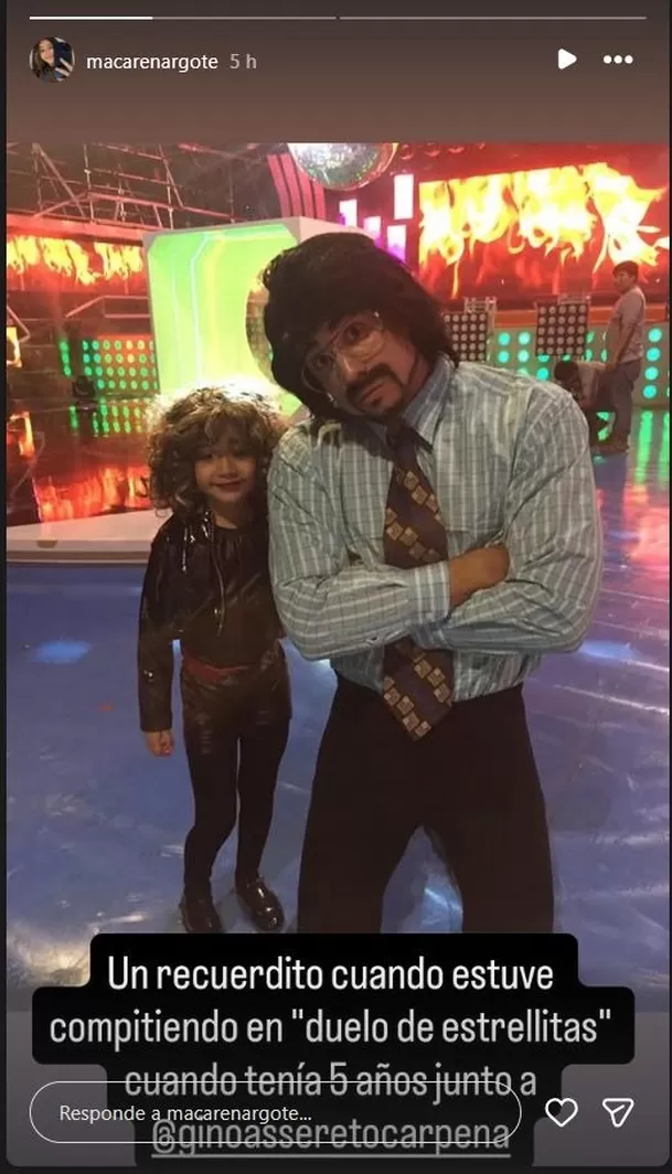 Según comentó la actriz, tenía apenas cinco años cuando se presentó en aquel programa que marcó una época en la televisión juvenil. Foto: Instagram Según comentó la actriz, tenía apenas cinco años cuando se presentó en aquel programa que marcó una época en la televisión juvenil. Foto: Instagram