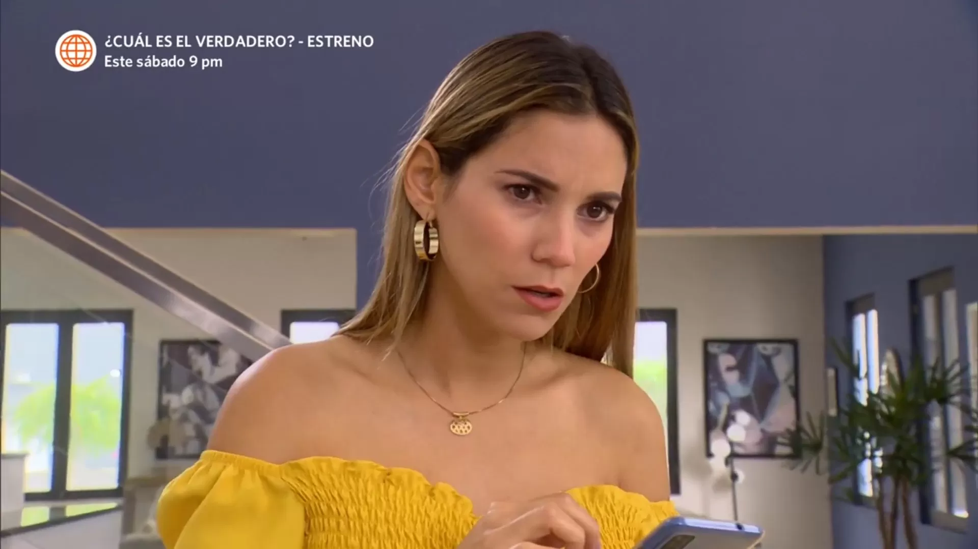 Macarena descubrió la habilidad de claudia Llanos para hacerse pasar por otras personas. Fuente: AméricaTV