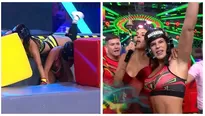 Macarena Vélez y su gran celebración al vencer a Onelia Molina. Fuente: AméricaTV