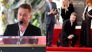 Macaulay Culkin y su emotivo gesto al recibir su estrella en el Paseo de Fama / AFP