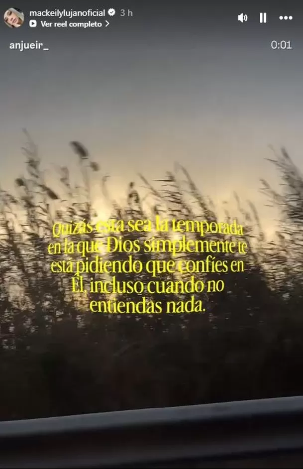 El mensaje de reflexión de Mackeily Luján tras separarse de Dimas Ysla / IG: @mackeilylujanoficial El mensaje de reflexión de Mackeily Luján tras separarse de Dimas Ysla / IG: @mackeilylujanoficial