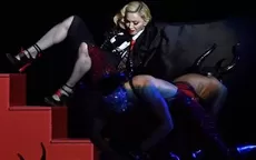 Madonna sufrió lesión cervical tras su caída en los Brit Awards - Noticias de drake-madonna-coachella