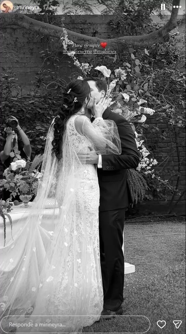 Mafer Neyra se casó con Ernesto Cabieses este sábado / IG: @mirineyra Mafer Neyra se casó con Ernesto Cabieses este sábado / IG: @mirineyra