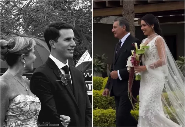 Ernesto Cabieses esperando a Mafer Neyra para su boda civil / IG: @carolinabraedt Ernesto Cabieses esperando a Mafer Neyra para su boda civil / IG: @carolinabraedt