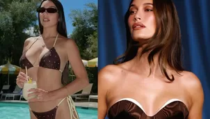 La influencer peruana reveló el instante en que Hailey Bieber respondió a su saludo en un exclusivo evento de Rhode.Video: Instagram